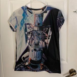Topshop Graphic Space T-Shirt